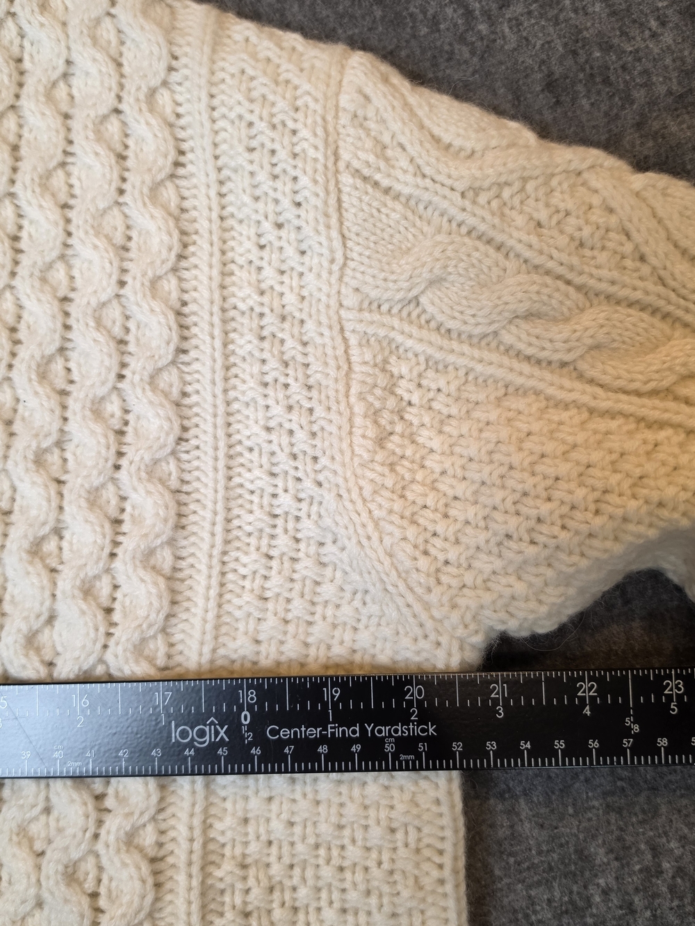 Polo by Ralph Lauren Womans Aran-Knit Wool-Blend Crewneck Sweater Small Cream - Picture 11 of 13